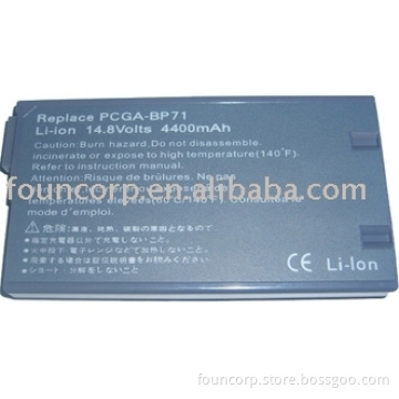 Lithium Replacement Battery for Vaio PCG-XR/QR /FX/F/&amp;7xx/8xx Series
